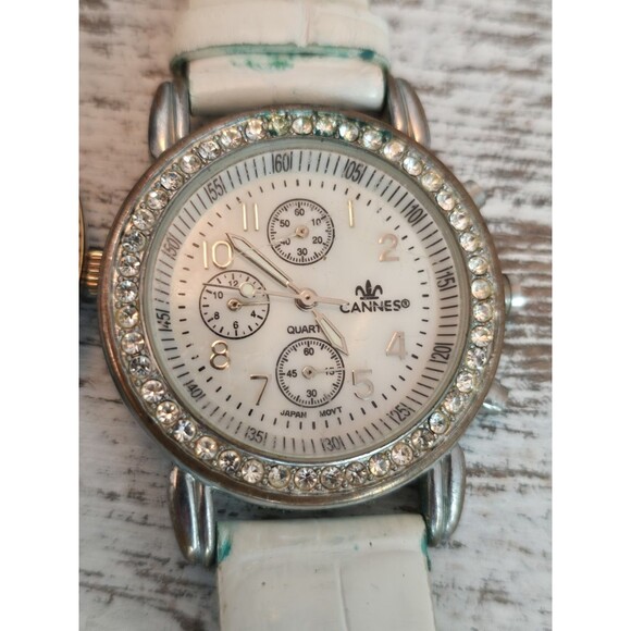 Vintage Watch Lot Fossil Nine West Rhinestone Mixed Womens Watches Parts Repair - Picture 2 of 9